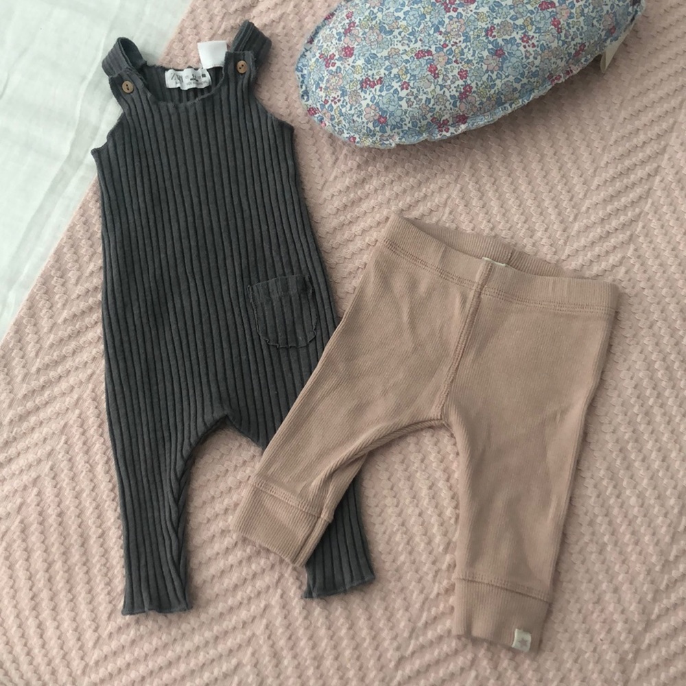 Set of Baby Overalls and Leggings